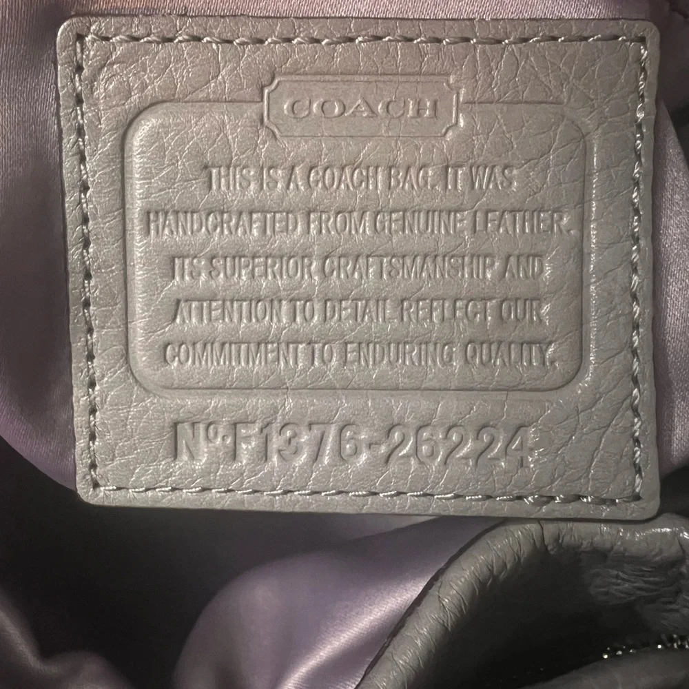 Coach Gray Leather Hobo Bag with Slouchy Silhouette#26224 - Picture 7 of 15
